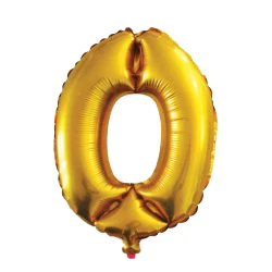 40İNÇ 0 RAKAMI FOLYO BALON GOLD 100 CM