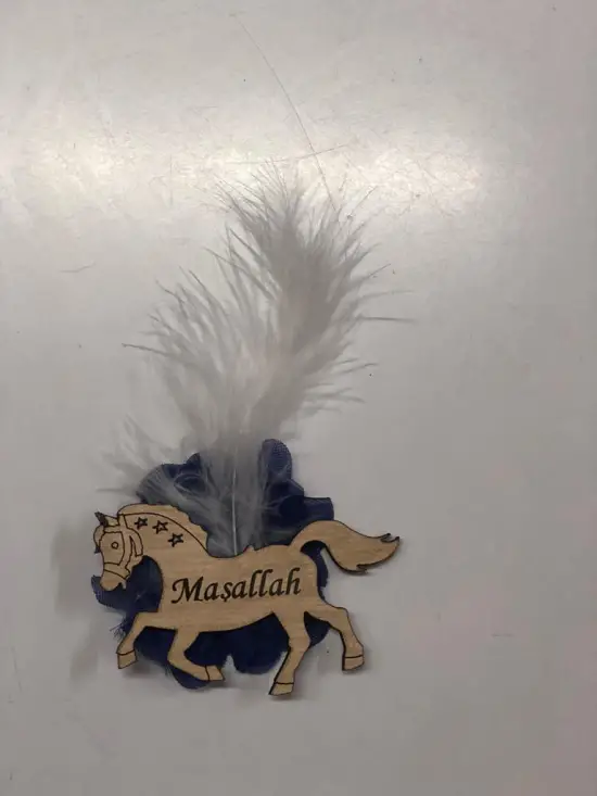 MAŞALLAH YAZILI MIKLATISLI  MAGNET