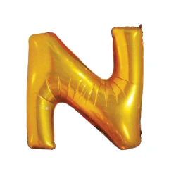 40İNÇ N HARFİ FOLYO BALON GOLD 100 CM